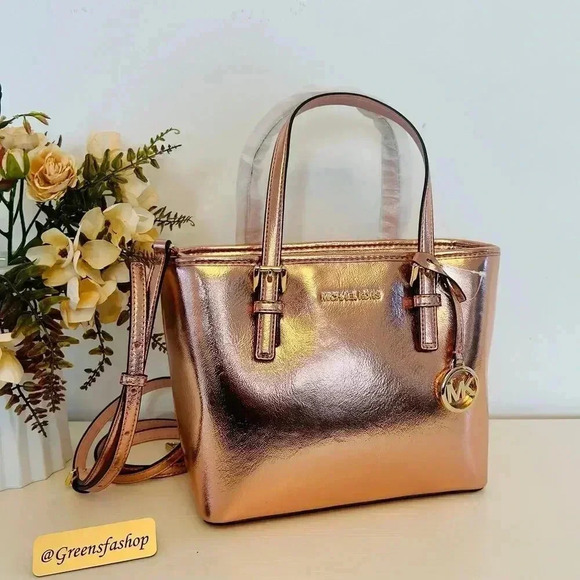 Michael Kors XS Jet Set Travel Carryall Top Zip Tote Primrose - Picture 6 of 11